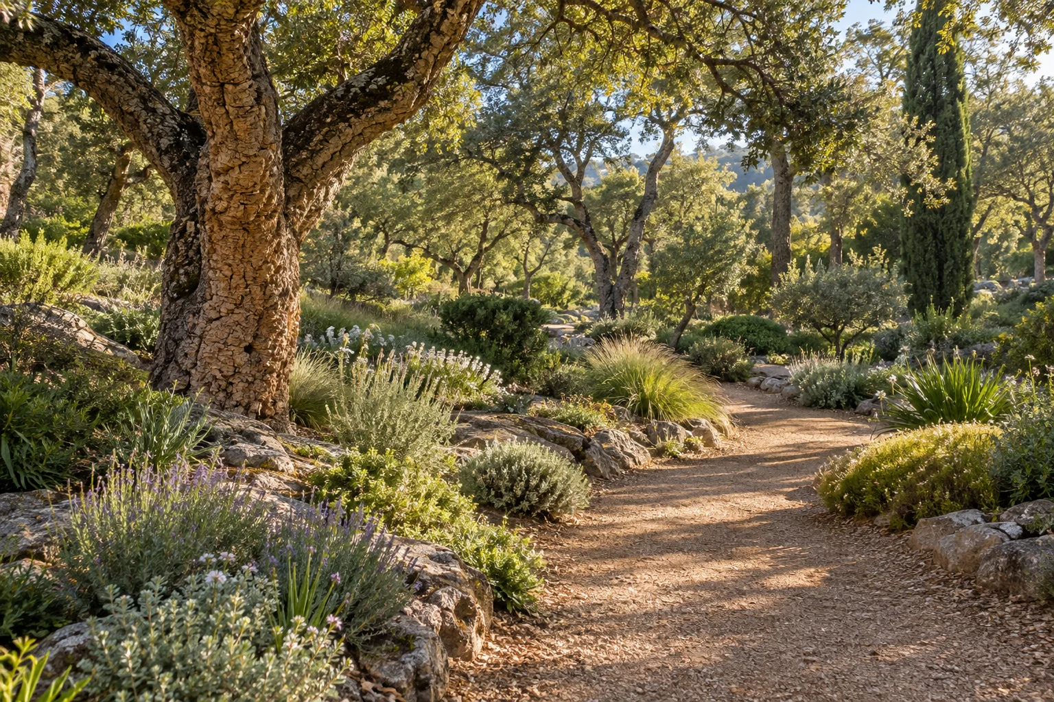 Illustration d’ambiance : terrain & garrigue en Provence